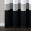 Alexander Color Block Light Filtering Window Curtain Panels Black/Gray 52X84 Set - 4 of 4