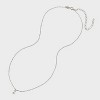 Sterling Silver Small Polished Initial Pendant Necklace - A New Day™ Silver - 3 of 4
