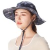 Solaris Sun Hat with Ponytail Hole for Women Girl, UV Protection 50+ Casual Outdoor Garden Hiking Camping Beach Sun Hats - 3 of 4