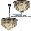 ALOADECOR 8-Lights Modern 4-Tier Round Fringe Crystal Flush Mount Ceiling Light - 4 of 4