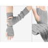 INSPIRE CHIC Acrylic Fingerless Elbow Length Arm Warmers 1 Pair - 3 of 4