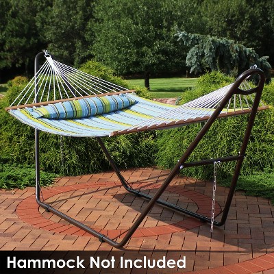 Green Powder-Coated Steel Universal Hammock Stand for 2-Person