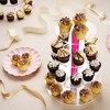4-Tier Acrylic Cupcake Stand for 36 Cupcakes, Cupcake Tower Made with Finest Food Grade Acrylic, Cupcake Holder Designed with Glassy Stem - 2 of 2