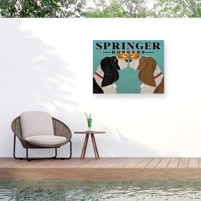 Ryan Fowler Springer Burgers Outdoor Canvas Art