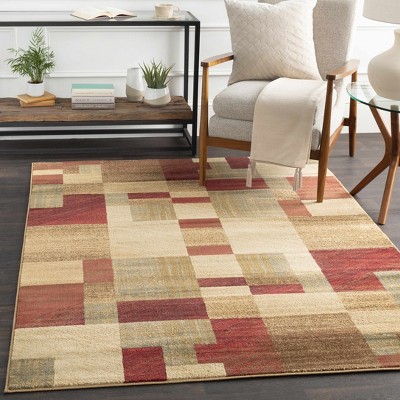 Hauteloom Maumee Brown Mosaic Performance Rug