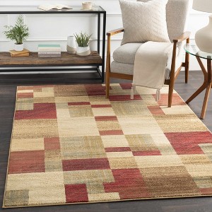 Hauteloom Maumee Brown Mosaic Performance Rug - 1 of 4