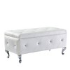 NicBex Storage Bench Upholstered Storage Ottoman Bench with Crystal Buttons for Living Room, Entryway - 3 of 3