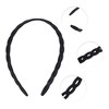 Unique Bargains Women's Classic Elegant Frosted Chain Hairband 5.51"x4.72" 1 Pc - 2 of 4