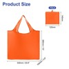 Unique Bargains Reusable Washable Shopping Totes with Handles Foldable Cloth Grocery Bag - 2 of 4