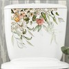Green Leaf Flower Bathroom Toilet Stickers, Bathroom Toilet Cover Decorative Stickers - 3 of 4