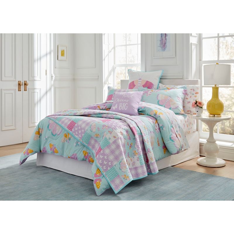 Lullaby Bedding Printed 100% Cotton Percale Comforter Set with Bed Skirt, 2 of 3