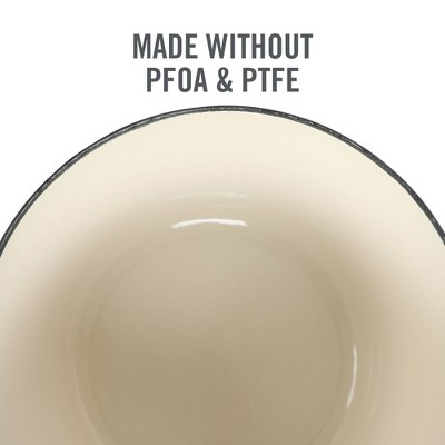 Matte White 7qt Enameled Cast Iron Dutch Oven with Stainless Steel Knob