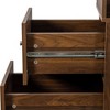 Vynxaria 70.87" Tall Display Storage Cabinet with 4 Shelves & 3 Side Drawers - 2 of 4