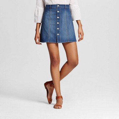 long denim skirt target