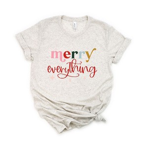 Simply Sage Market Women's Merry Everything Colorful Short Sleeve Graphic Tee - 1 of 3