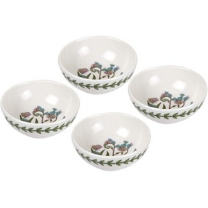 Portmeirion Botanic Garden Small Low Bowls, Set of 4 - Forget-Me Not Floral Motif,3.75 Inch - 1 of 3