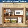 60'' Rattan Sideboard, Sideboard Cabinet with 2 Drawers and 4 Rattan Doors, Buffet Cabinet with Adjustable Shelves for Dining Room, Living Room - 4 of 4