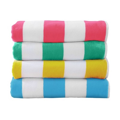100% Cotton Cabana 4 Pack Beach Towels - Great Bay Home