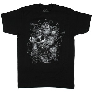 The Nightmare Before Christmas Men's Iron Garden Gate Adult T-Shirt - 1 of 3