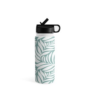 Heather Dutton Flowing Leaves Seafoam Water Bottle - Society6 - 1 of 4