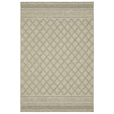 Oriental Weavers Tortuga TR10A Beige/ Black Indoor/Outdoor Area Rug - 6'7" x 9'2"