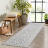 Washable Floral Area Rug, Non-Slip Low Pile Carpet for Living Room, Bedroom & Office Rug with Floral Pattern - 2 of 4