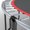 Vynxaria 12FT trampoline Pumpkin- Black Red - 2 of 4