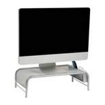Mind Reader Metal Mesh Monitor Stand and Laptop Riser Silver