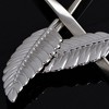 Anna-Kaci Women's Metallic Leaf Design Waist Chain Belt with Sleek Minimalist Band - Silver - 4 of 4