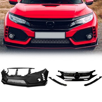 American Modified Front Shark Grille for 2016 to 2021 Honda Civic Models