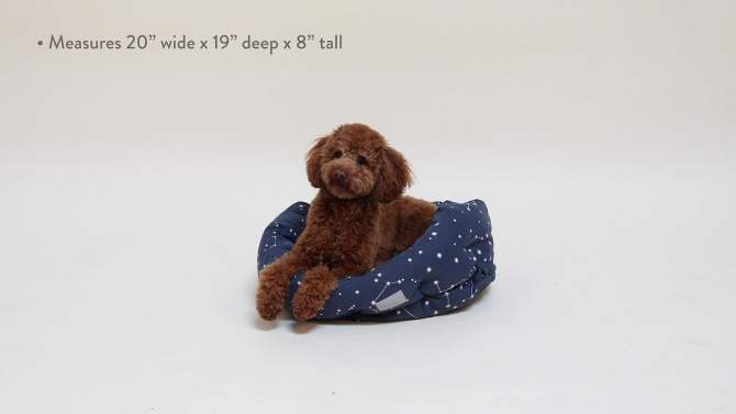 PetShop by Fringe Studio Celestial Round Cuddler Dog Bed, 2 of 11, play video