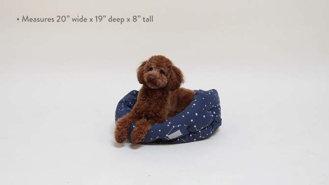 PetShop by Fringe Studio Celestial Round Cuddler Dog Bed, 2 of 13, play video