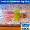 5 Star Super Deals Silicone Stretch Food Lids 6 Pack - Reusable Leak-Proof Containers Covers for Fresh Food Storage & Plastic Containers, Jars, bins - 2 of 4