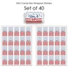 Big Dot of Happiness Stars and Stripes - Mini Candy Bar Wrapper Stickers - Memorial Day, 4th of July & Labor Day USA Patriotic Small Favors - 40 Count - 3 of 4