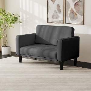 Kayamas 70" Small Loveseat Sofa Small Couch for Living Room, Comfy Love Seat with Removable Washable Cover and Solid Wood Frame - 1 of 4