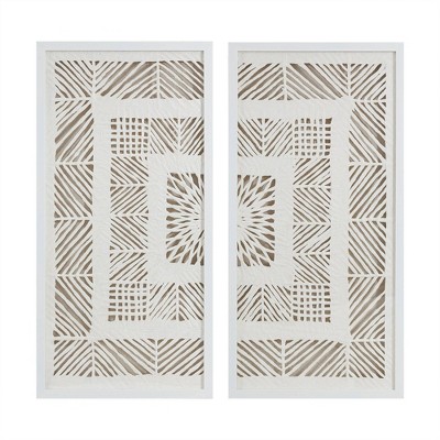 Natural Off-White Rectangular Rice Paper Shadow Box Set