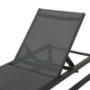 Grey Adjustable Outdoor Lounge Chair-Perfect for Terrace, Beach & Poolside - 2 of 3