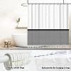 LunaLulinlk Black and White Tassel Shower Curtain Striped Shower Curtain - 2 of 4