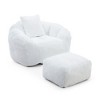 NicBex Bean Bag Chair,Beanbag Chair with Footstool,Oversized Lounge Sofa for Adults and Kids,Faux Fur Comfy Chair for Living Room Bedroom - 4 of 4
