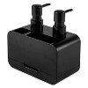 LunaLulinlk 2-in-1 Dual Soap Pump and Caddy, Black - 2 of 4