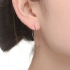 Chic and Stylish Colored Cubic Zirconia Slim Large Hoop Earrings for a Bold and Radiant Statement - 2 of 4