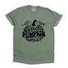 Simply Sage Market Women's Leopard Hey Pumpkin Short Sleeve Garment Dyed Tee - 2 of 4