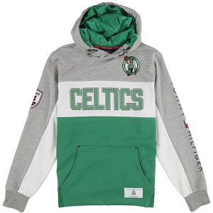 Tommy Hilfiger Mens Boston Celtics Hoodie Sweatshirt, Grey, Medium - 1 of 3