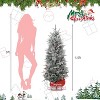 Acekool 4.5ft Snow-Touched Tree - 200 Pre-Lit Warm LEDs with 8 Light Settings - 3 of 4