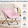 Comfy Chair for Adults, Foldable Living Room Chairs, Soft Faux Fur Folding Lounge - 4 of 4