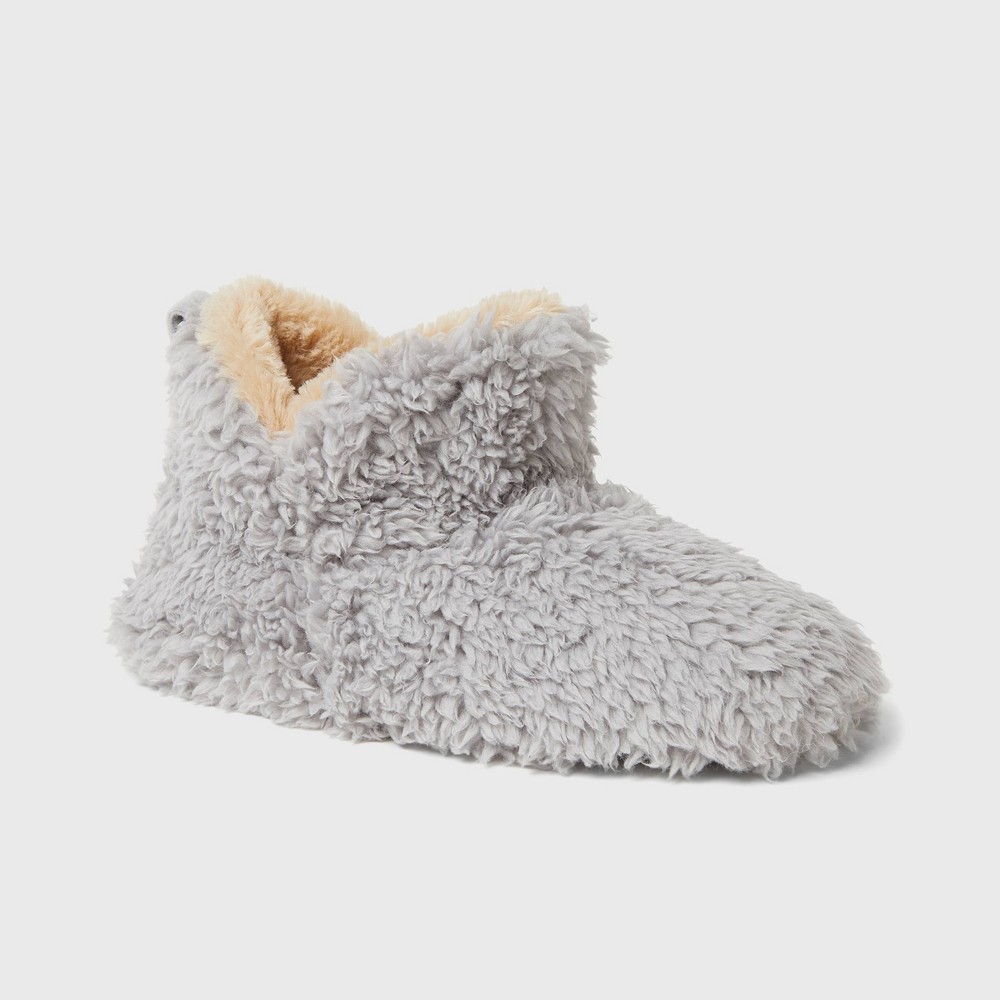 UPC 091217315384 product image for Women's Dearfoams Chelsea Shaggy Pile Bootie Slippers - Gray M | upcitemdb.com