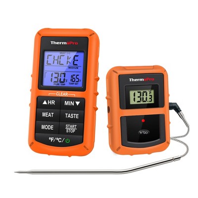 Thermopro Tp17w Digital Meat Thermometer With Dual Probes And Timer Mode  Grill Smoker Thermometer With Large Lcd Display : Target