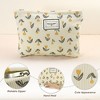 Unique Bargains Women's Floral Large Capacity Makeup Bag - 3 of 4