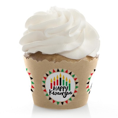 Big Dot of Happiness Happy Kwanzaa - Holiday Party Decorations - Party Cupcake Wrappers - Set of 12