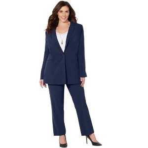 Catherines Women's Plus Size Right Fit; Curvy Blazer - 1 of 4